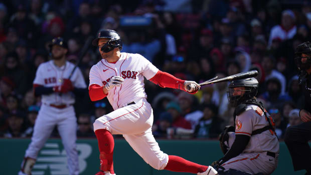 Boston Red Sox outfielder Adam Duvall